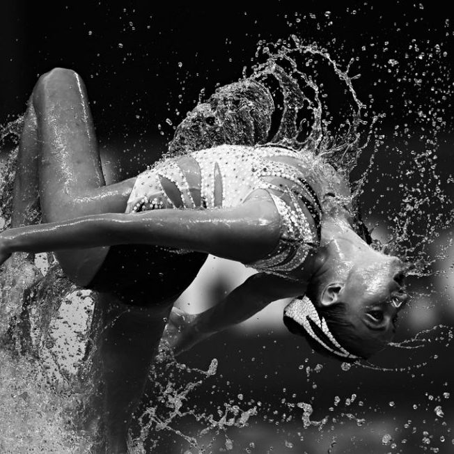 La natation sublim e en noir et blanc par les photographes de l