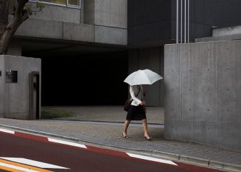 Woman with an umbrella