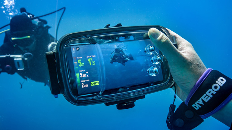 Caisson Étanche Universel de Smartphone pour la Plongée Sous-marine jusque  15 m - Compatible avec iPhone, Samsung , Xiaomi