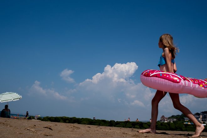 à la plage