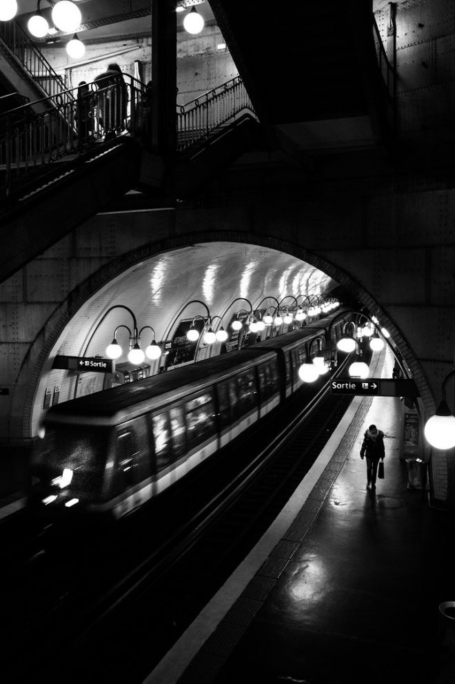 Station de métro Cité, Paris.