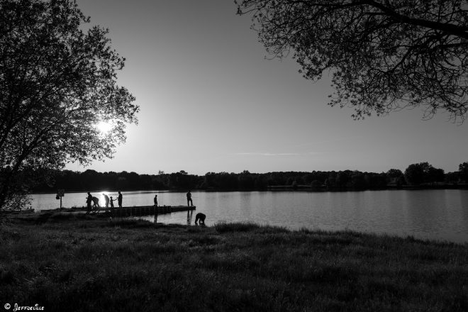 un soir au bord de l'eau.