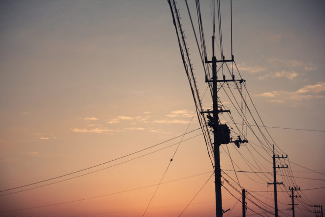 Couché de soleil au Japon