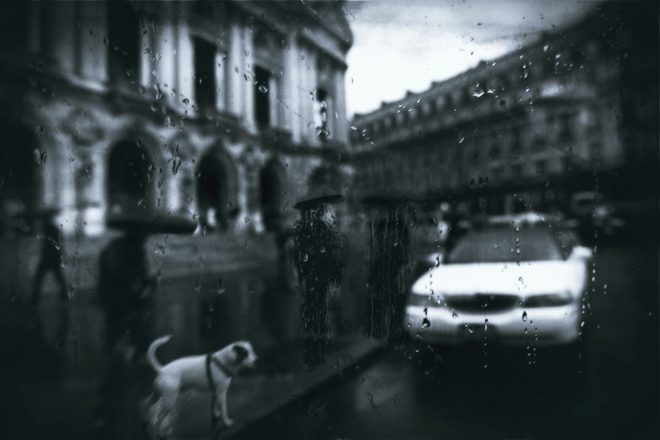 pluie à l'opéra