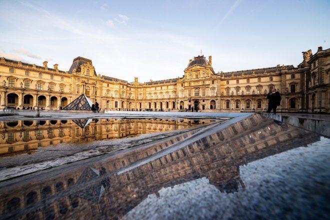 Reflets au Louvre