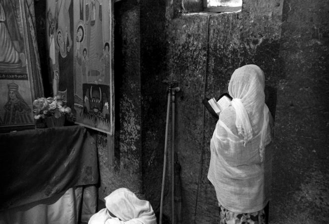 Dans une église de Lalibela