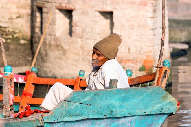 Barque sur la Yamuna